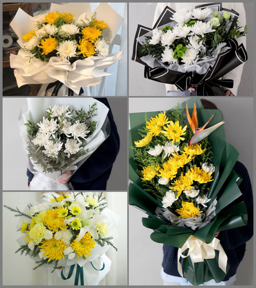 贵州毕节市威宁县金钟镇白事花束代送